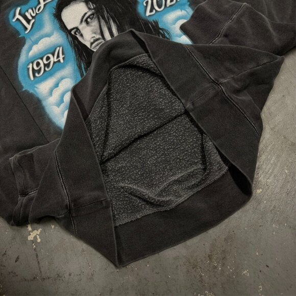 Team Sesh Bones "In Loving Memory" Graphic Crewneck Sweatshirt Merch Grey Large - Picture 7 of 8